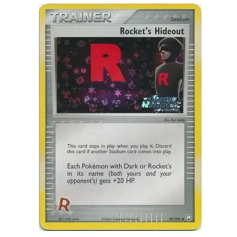 Pokemon TCG Rocket's Hideout *Reverse Holo* ex Team Rocket Returns 87/109