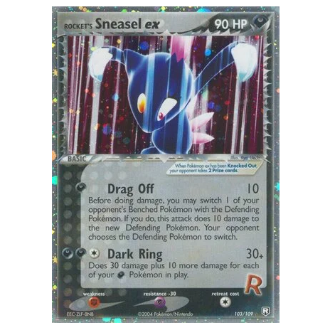 Pokemon TCG Rocket's Sneasel ex EX Team Rocket Returns 103/109 
