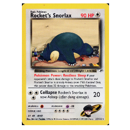 Pokemon TCG Rocket's Snorlax Gym Heroes 33/132