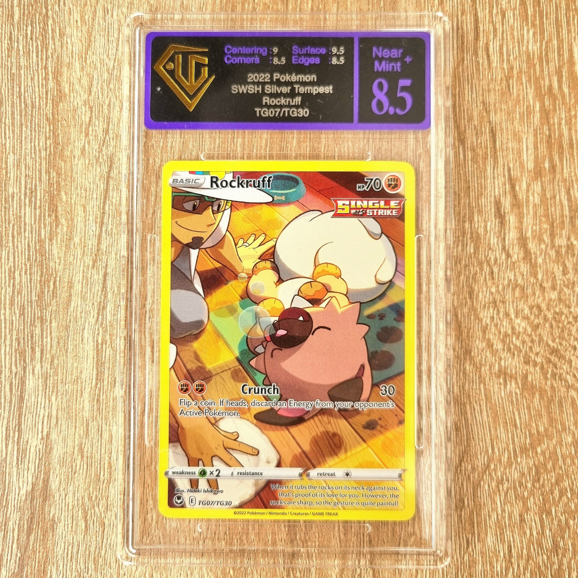 Pokemon TCG Rockruff Silver Tempest TG07/TG30 (UGC 8.5)