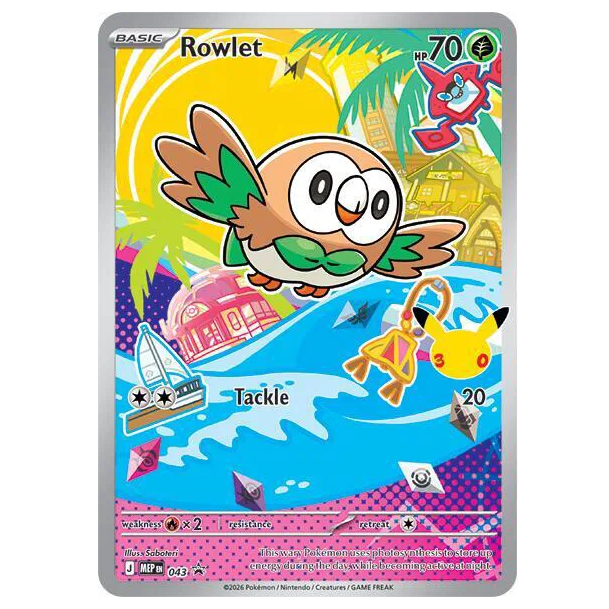 Pokemon TCG Rowlet Promo 043