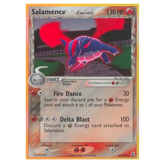 Pokemon TCG Salamence *Holo* EX Delta Species 14/113 