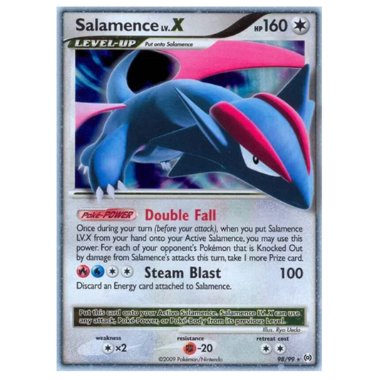 Pokemon TCG Salamence Lv.X Platinum Arceus 98/99