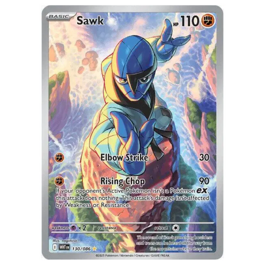 Pokemon TCG Sawk White Flare 130/086