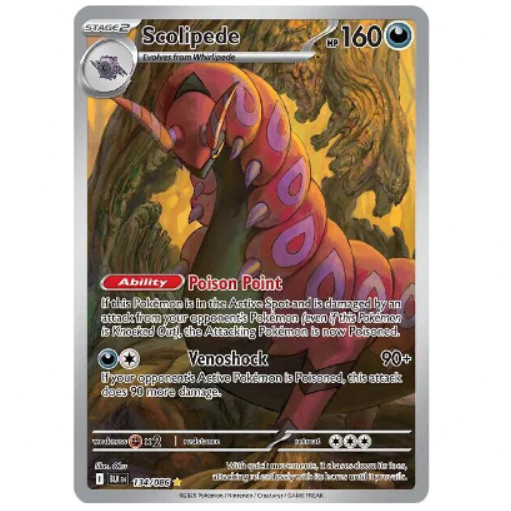 Pokemon TCG Scolipede Black Bolt 134/086