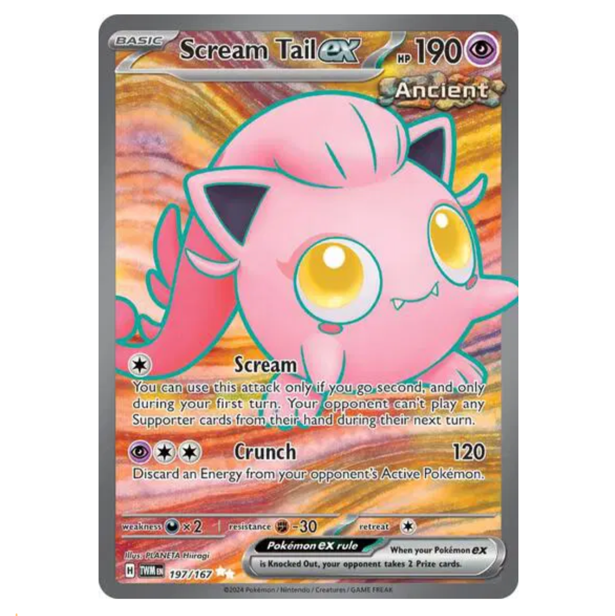 Pokemon TCG Scream Tail ex Twilight Masquerade 197/167