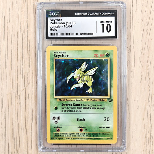 Pokemon TCG Scyther *Holo* Jungle 10/64 (CGC 10)