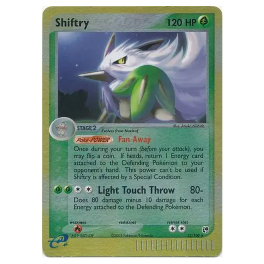 Pokemon TCG Shiftry *Reverse Holo* EX Sandstorm 12/100