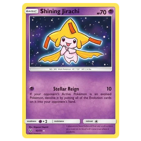 Pokemon TCG Shining Jirachi Shining Legends 42/73