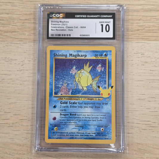 Pokemon TCG Shining Magikarp Celebrations 66/64 (CGC 10)