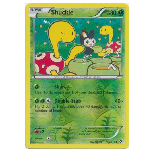 Pokemon TCG Shuckle *Reverse Holo* Legendary Treasures 3/113