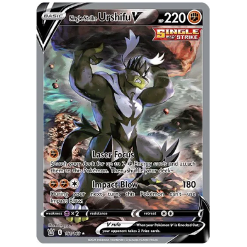 Pokemon TCG Single Strike Urshifu V Battle Styles 151/163