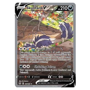 Pokemon TCG Skunktank V Silver Tempest 181/195