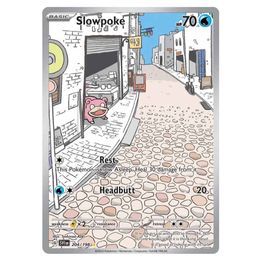 Pokemon TCG Slowpoke Scarlet & Violet 204/198