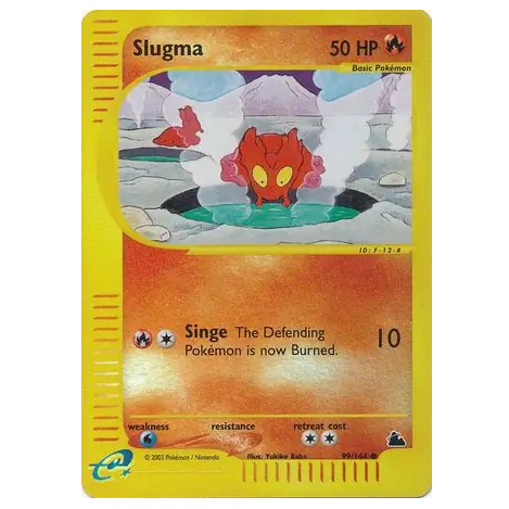 Pokemon TCG Slugma *Reverse Holo* Skyridge 99/144