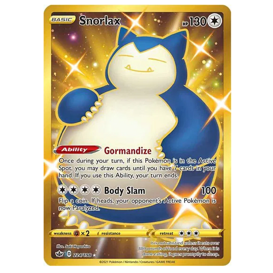 Pokemon TCG Snorlax Chilling Reign 224/198