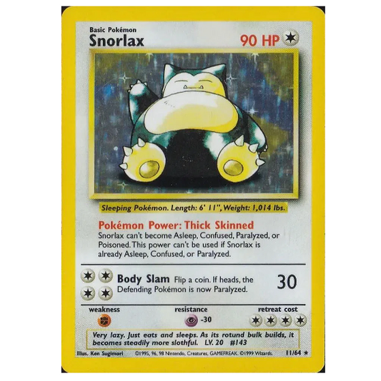 Pokemon TCG Snorlax *No Symbol* Jungle 11/64