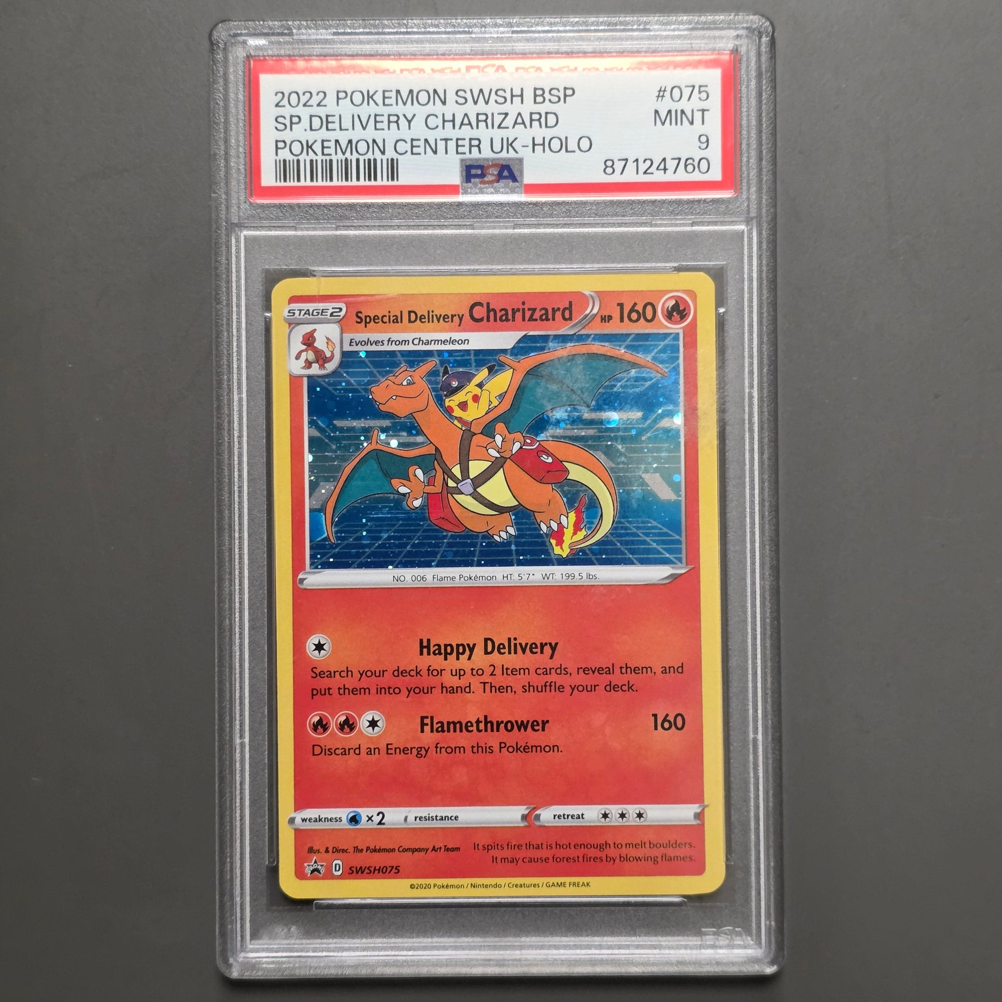 Pokemon TCG Special Delivery Charizard Promo SWSH075