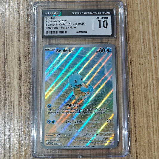 Pokemon TCG Squirtle 151 170/165 (CGC 10)