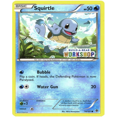 Pokemon TCG Squirtle *Build-A-Bear* 14/101 *Sealed*