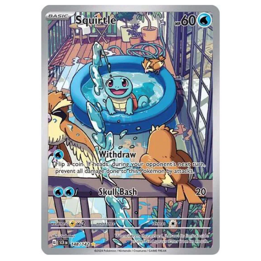 Pokemon TCG Squirtle Stellar Crown 148/142.