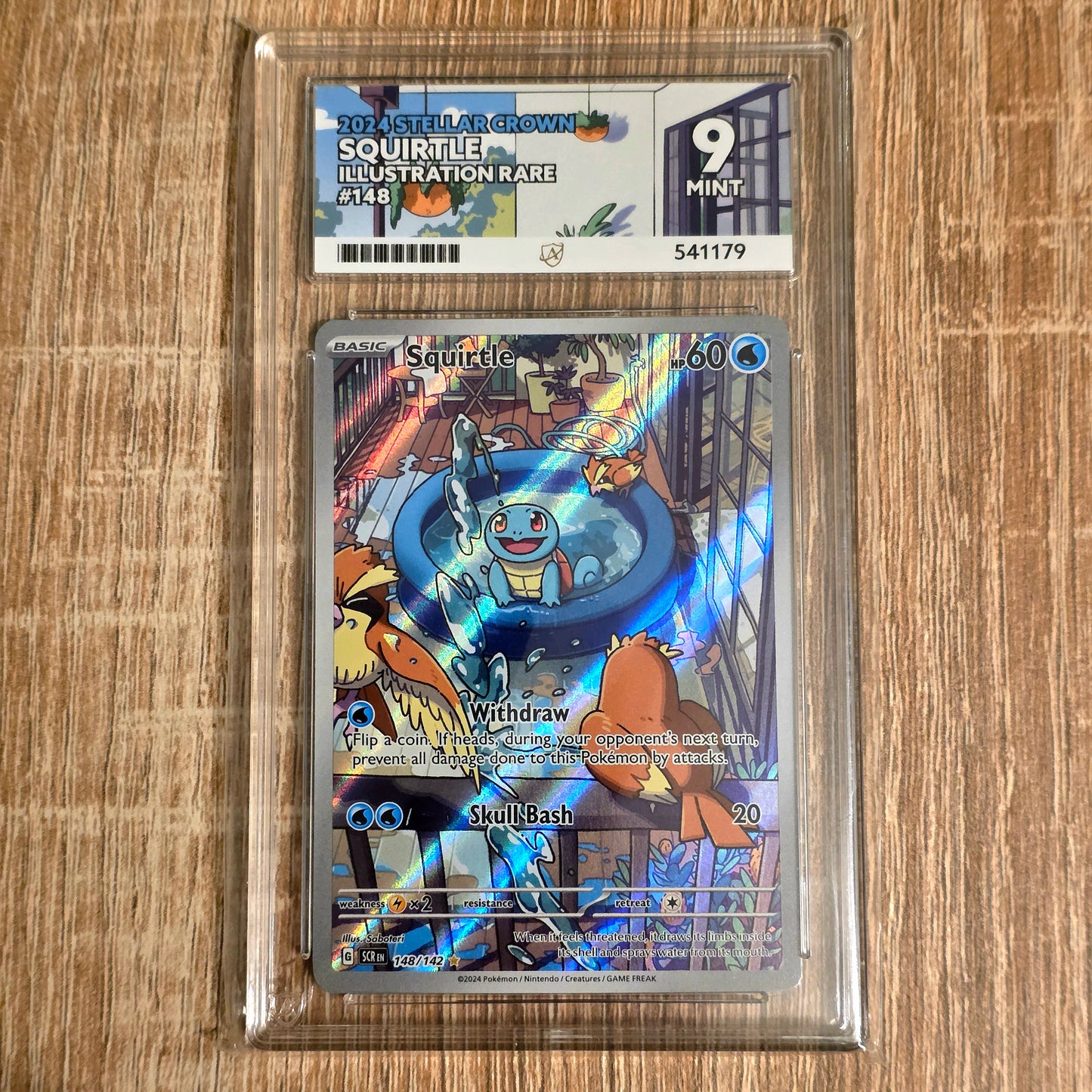 Pokemon TCG Squirtle Stellar Crown 148/142 (Ace 9)