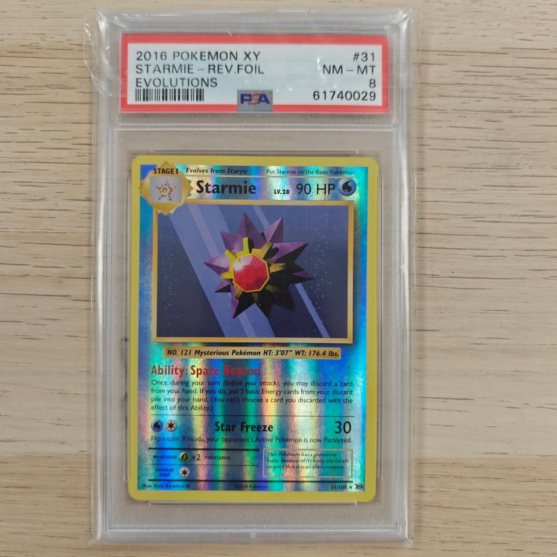 Pokemon TCG Starmie *Reverse Holo* Evolutions 31/108