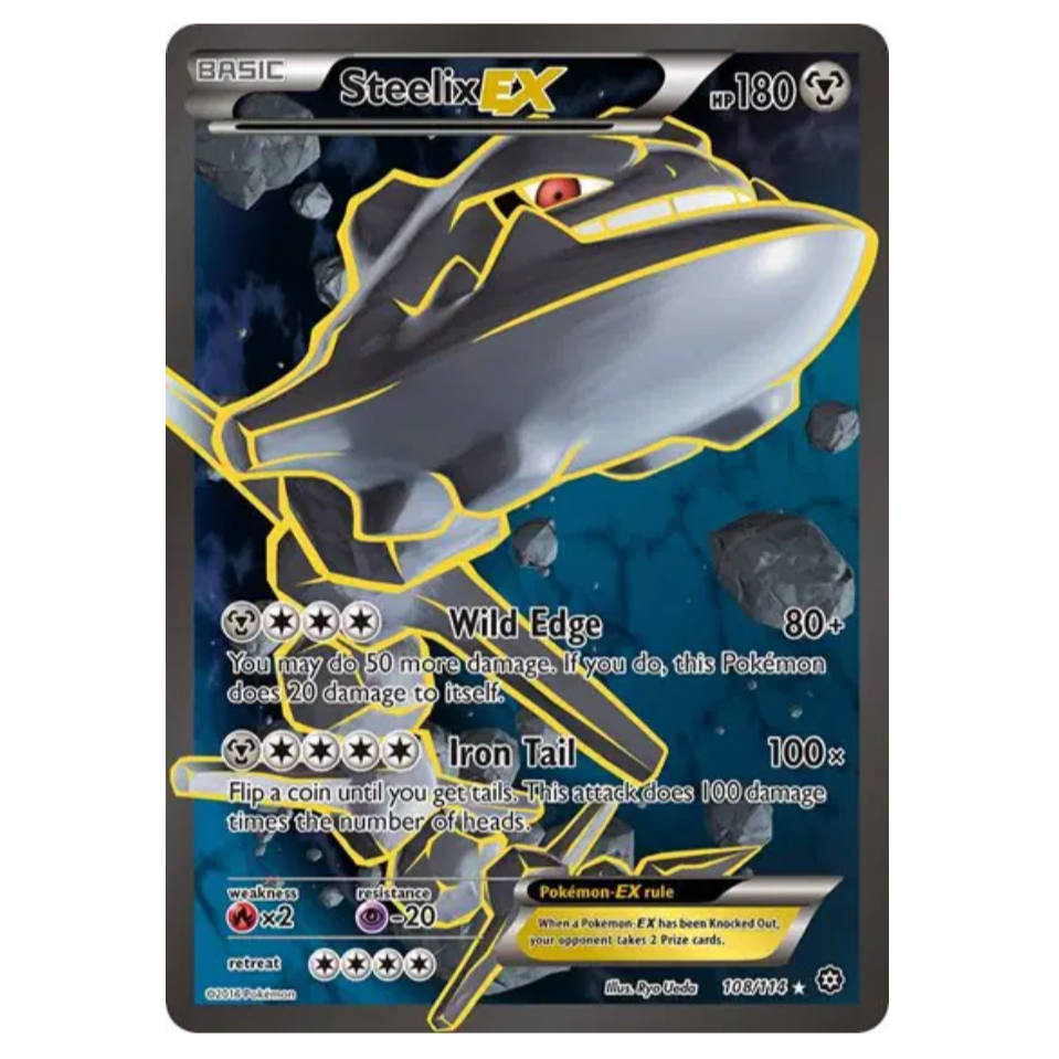 Pokemon TCG Steelix EX Steam Siege 108/114