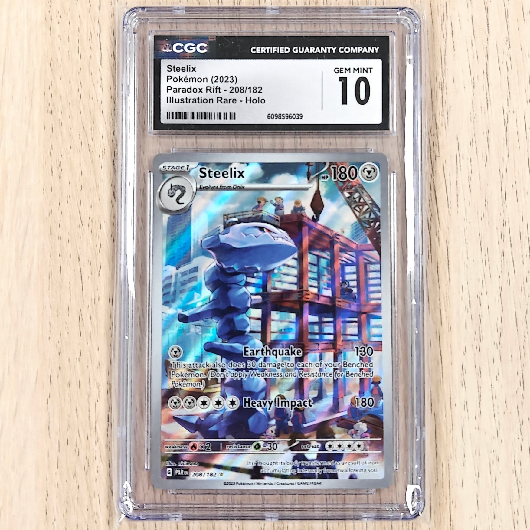 Pokemon TCG Steelix Paradox Rift 208/182 (CGC 10)