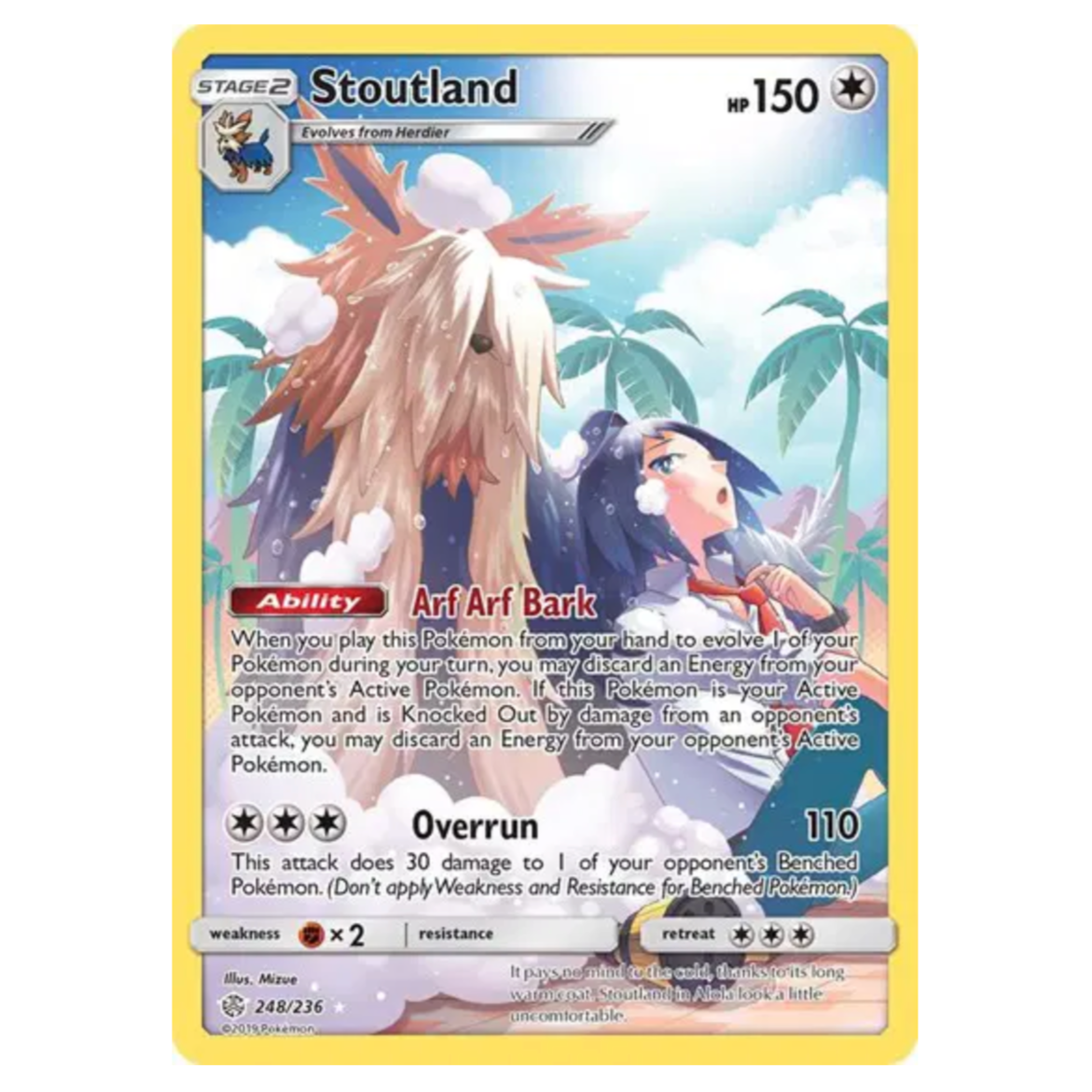 Pokemon TCG Stoutland Cosmic Eclipse 248/236