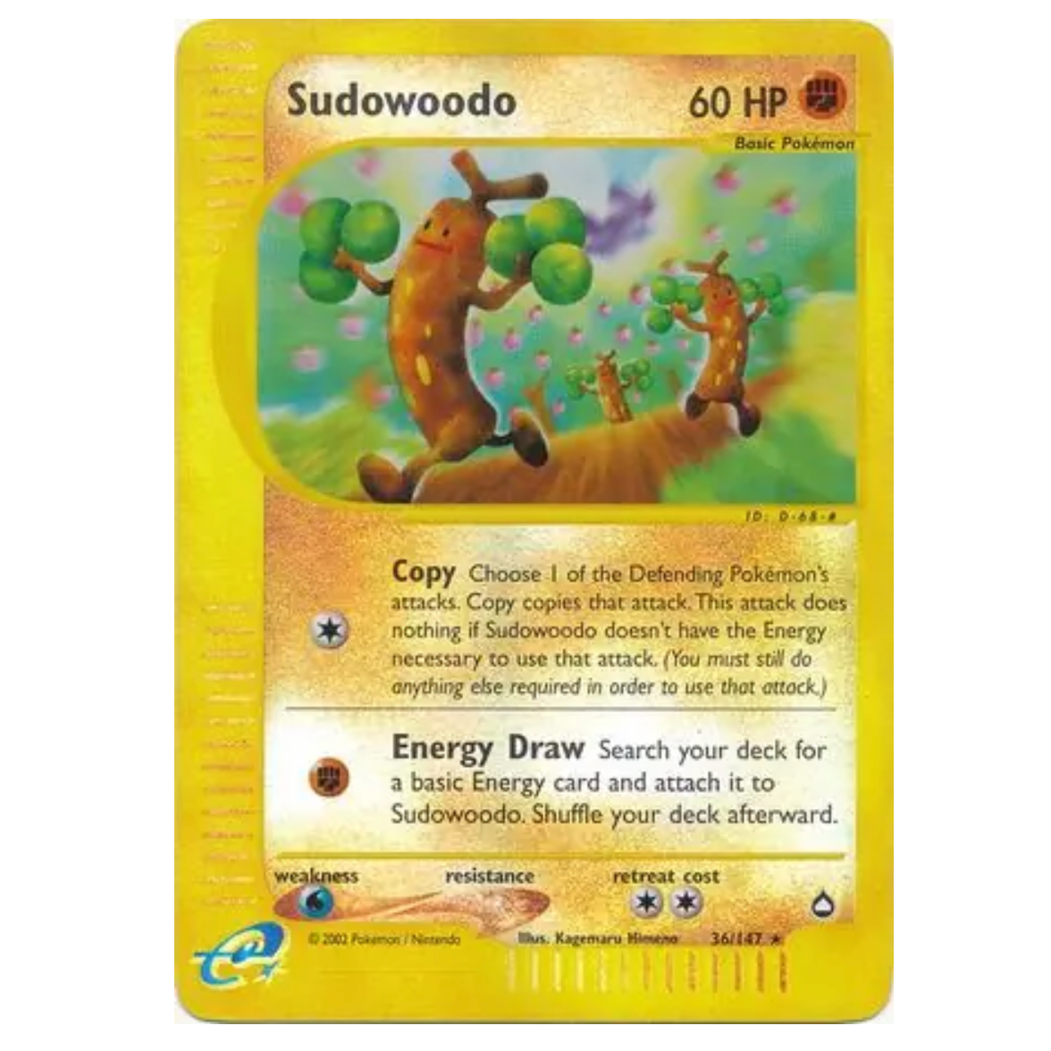 Pokemon TCG Sudowoodo *Reverse Holo* Aquapolis 36/147