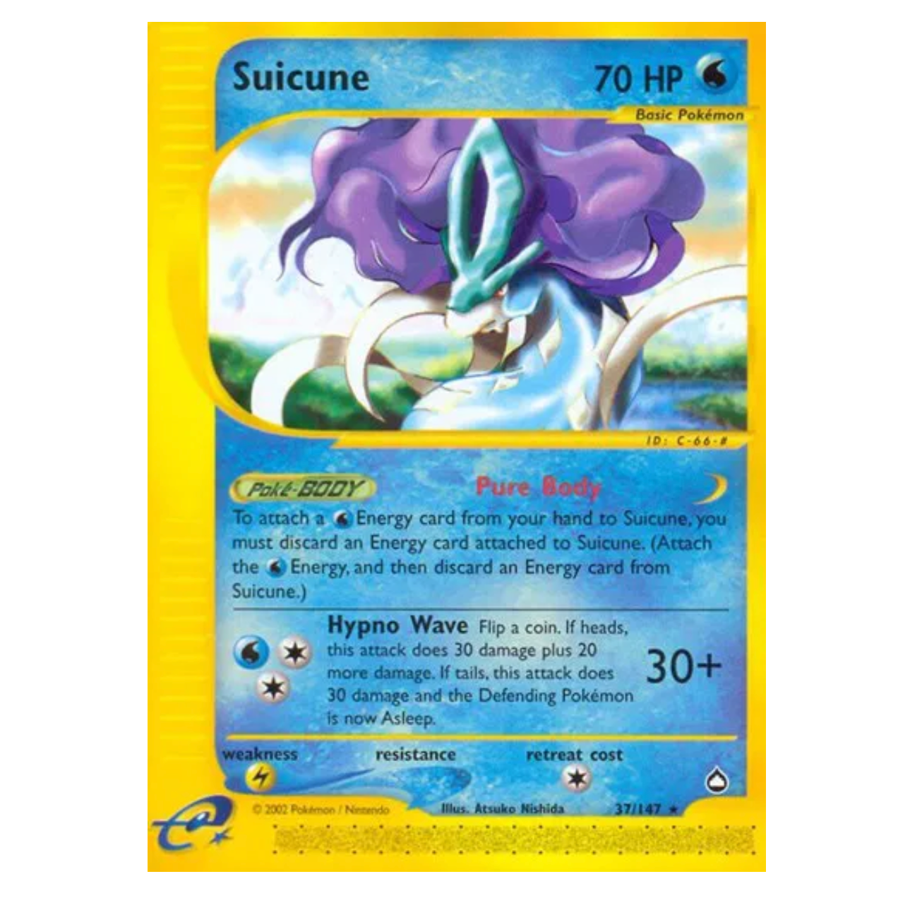 Pokemon TCG Suicune Aquapolis 37/147