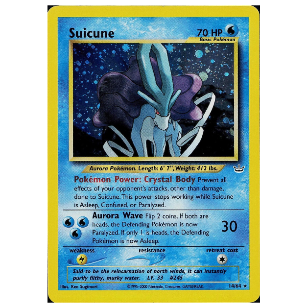 Pokemon TCG Suicune Neo Revelations 14/64 