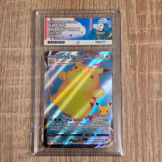 Pokemon TCG Surfing Pikachu VMAX Celebrations 009/025 (Ace 9)