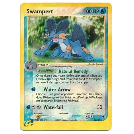 Pokemon TCG Swampert *Reverse Holo* EX Ruby & Sapphire 23/109