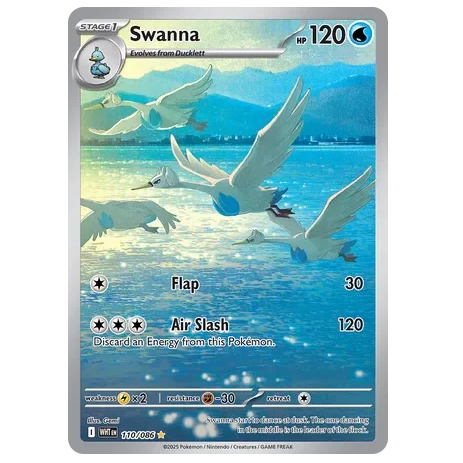 Pokemon TCG Swanna White Flare 110/086