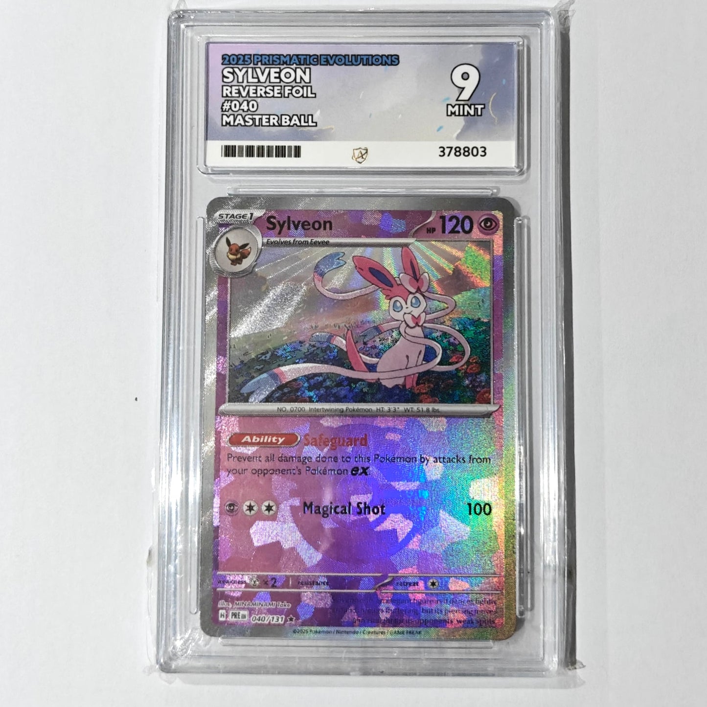 Pokemon TCG Sylveon Master Ball Prismatic Evolutions 040/131 Ace 9
