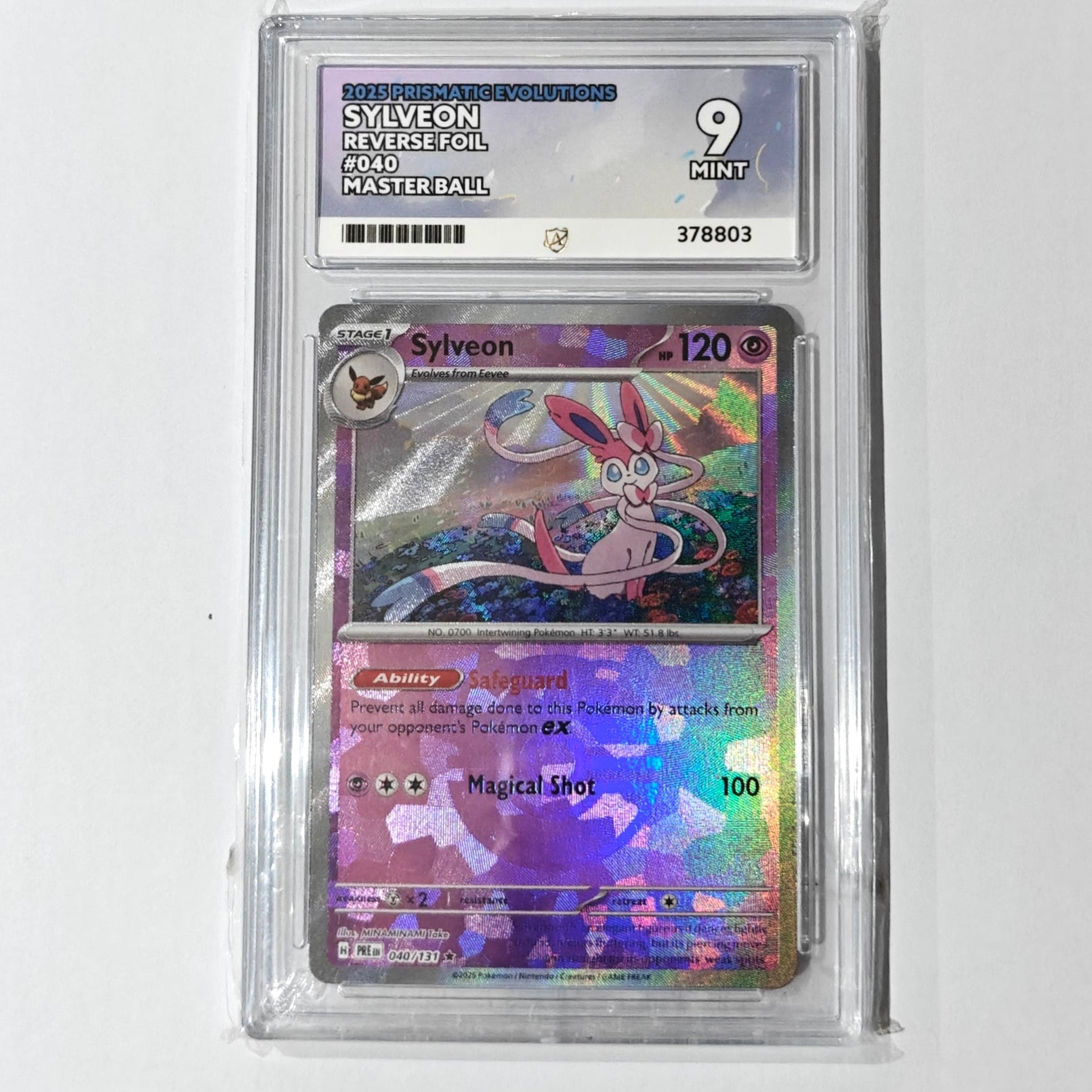 Pokemon TCG Sylveon Master Ball Prismatic Evolutions 040/131 Ace 9