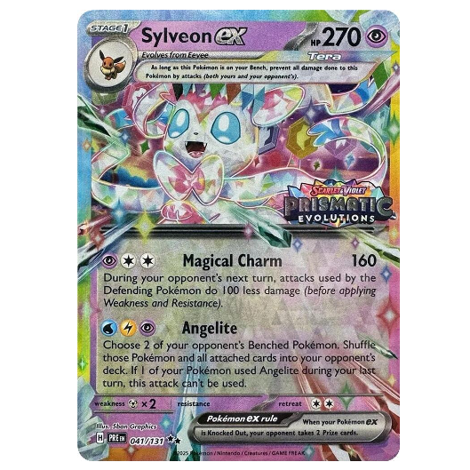 Pokemon TCG Sylveon ex *Stamped* Prismatic Evolutions 041/131 *Sealed*