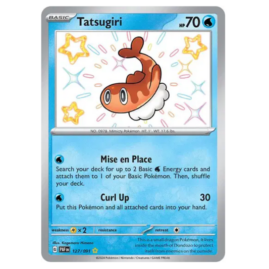 Pokemon TCG Tatsugiri *Baby Shiny* Paldean Fates 127/091