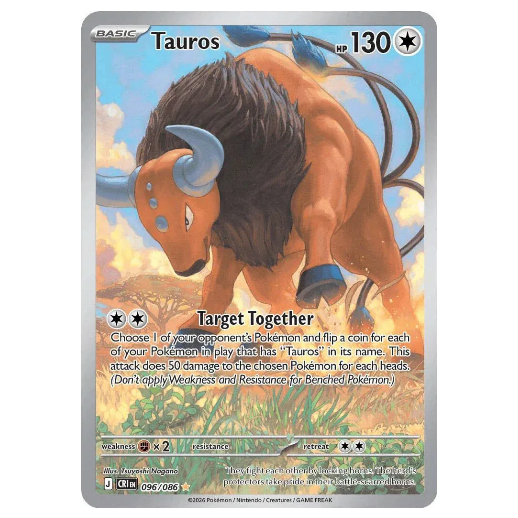 Pokemon TCG Tauros Chaos Rising 096/086