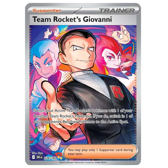 Pokemon TCG Team Rocket's Giovanni Destined Rivals 238/182