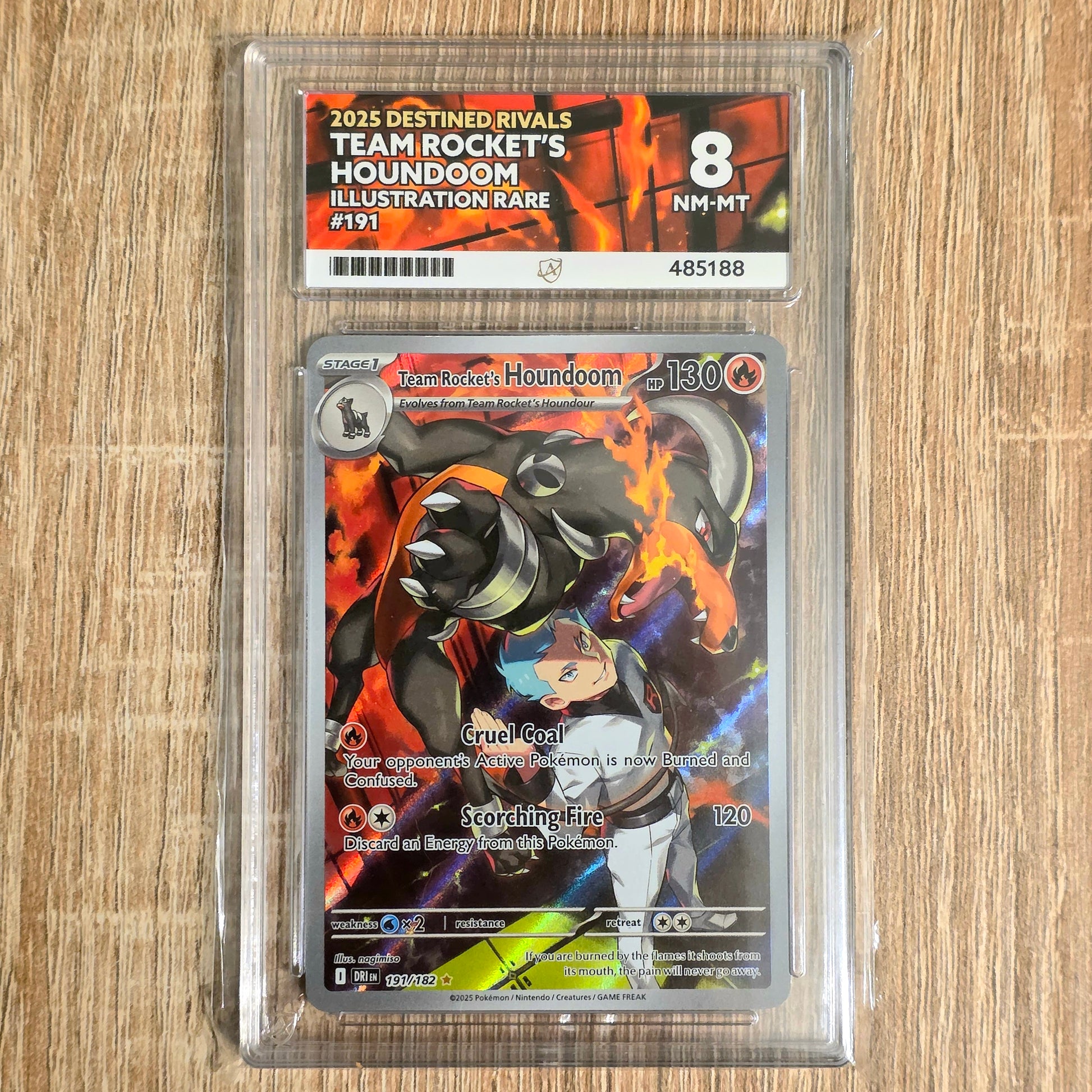 Pokemon TCG Team Rocket's Houndoom Destined Rivals 191/182 (Ace 8)