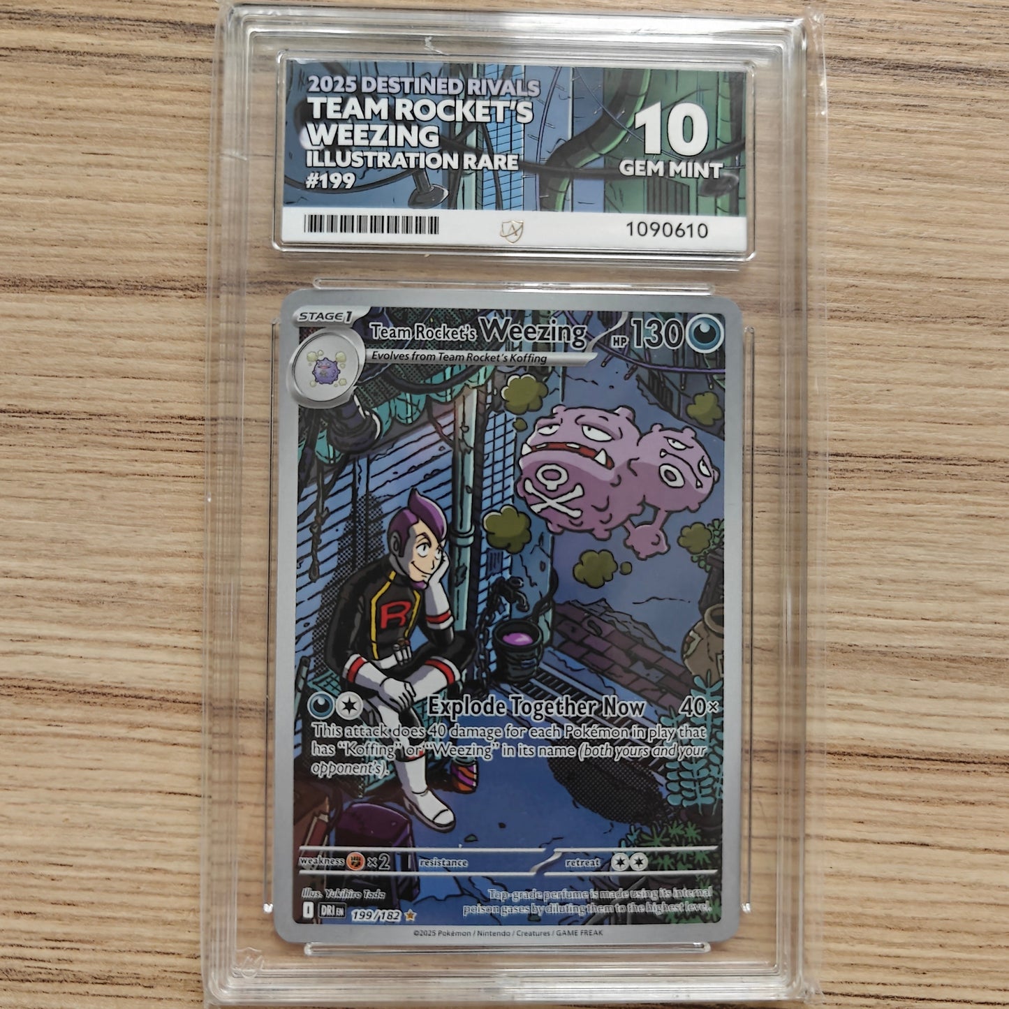 Pokemon TCG Team Rocket's Weezing Destined Rivals 199/182 (ACE 10)