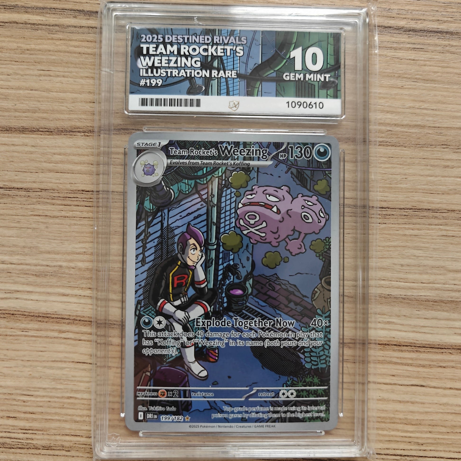 Pokemon TCG Team Rocket's Weezing Destined Rivals 199/182 (ACE 10)