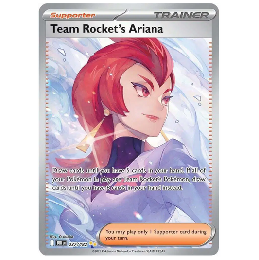 Pokemon TCG Team Rockets Ariana Destined Rivals 237/182