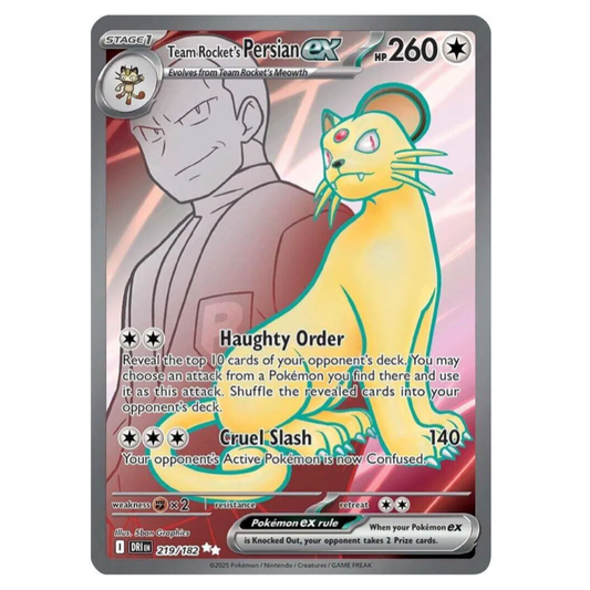Pokemon TCG Team Rockets Persian Destined Rivals 219/182