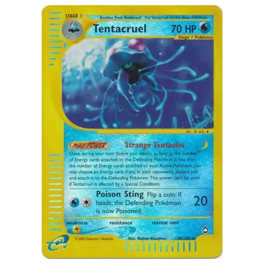 Pokemon TCG Tentacruel *Reverse Holo* Aquapolis 38/147 