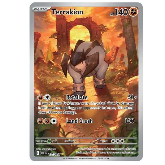Pokemon TCG Terrakion White Flare 135/086