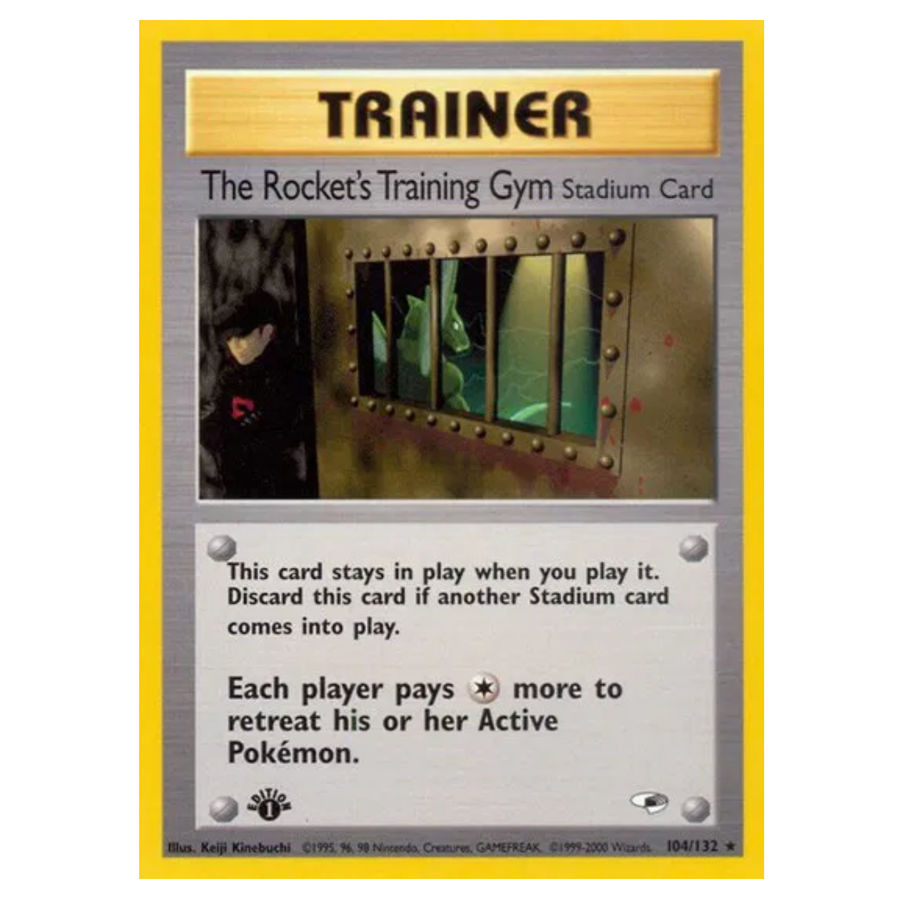 Pokemon TCG The Rocket's Training Gym 1st Edition Gym Heroes 104/132